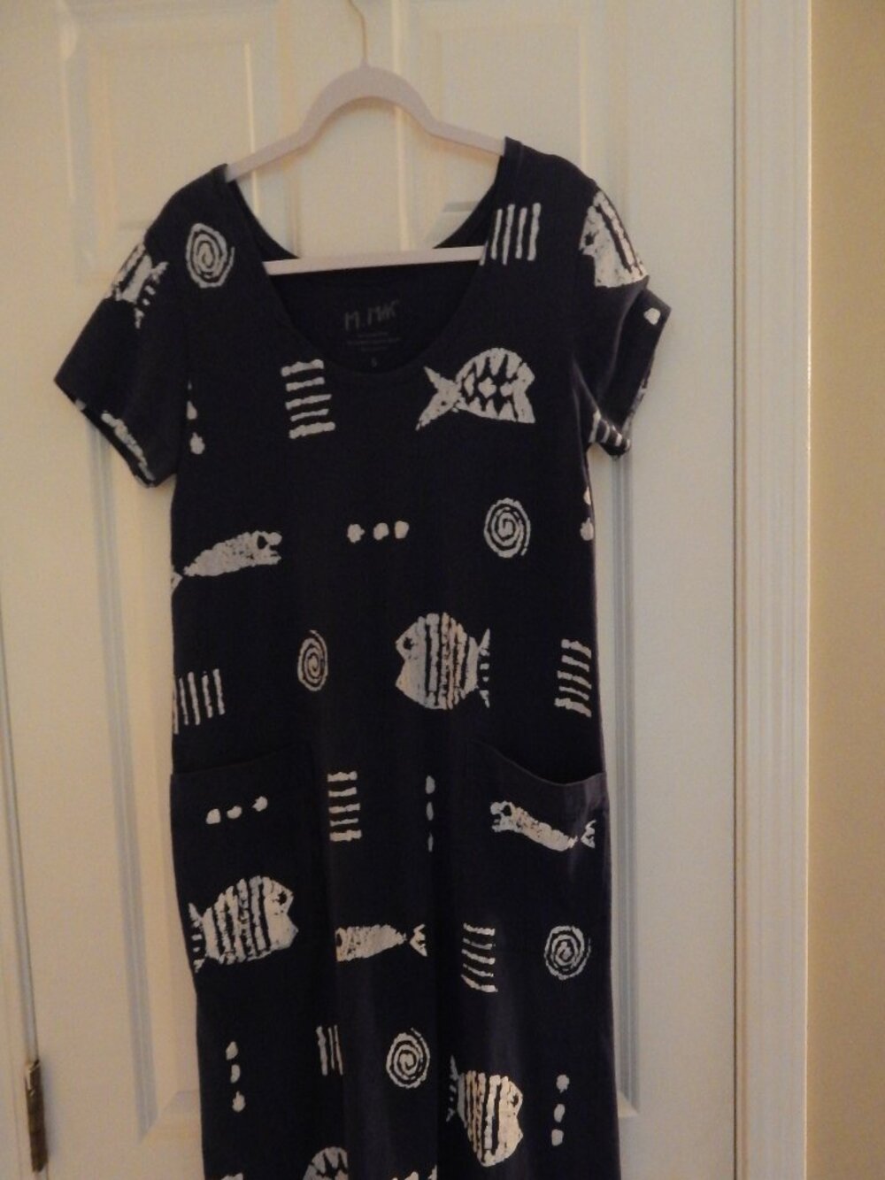 M.Mac cotton dress, black and white